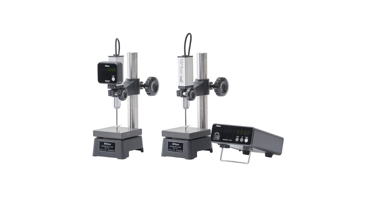 デジタル測長機「デジマイクロ」用カウンタ2機種、測定スタンド5機種を 